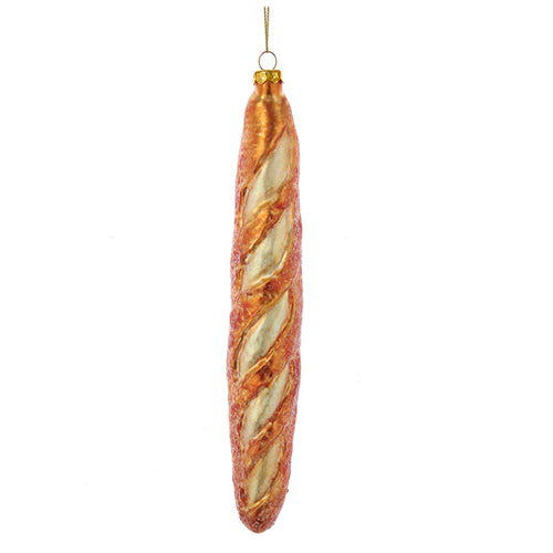 French Baguette Glass Ornament 7.75