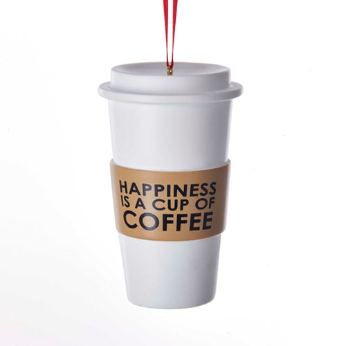 Coffee Cup Ornament 3.75