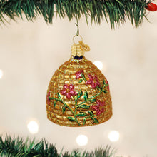 Load image into Gallery viewer, Bee Skep Ornament 2.75&quot;
