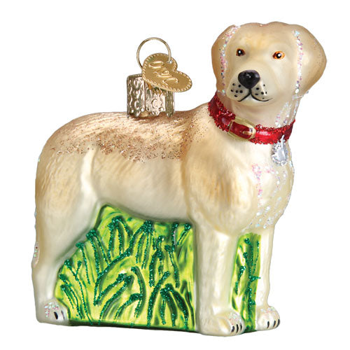 Standing Yellow Lab Ornament