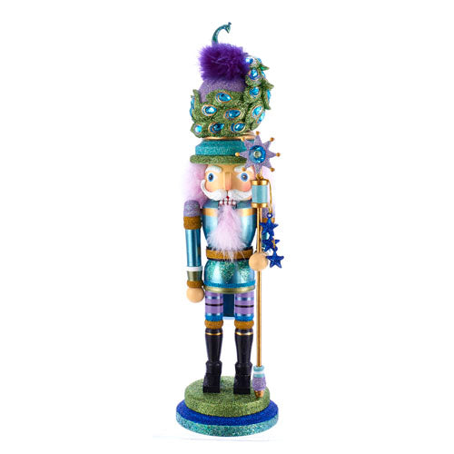 Hollywood Peacock Hat Nutcracker 17.5