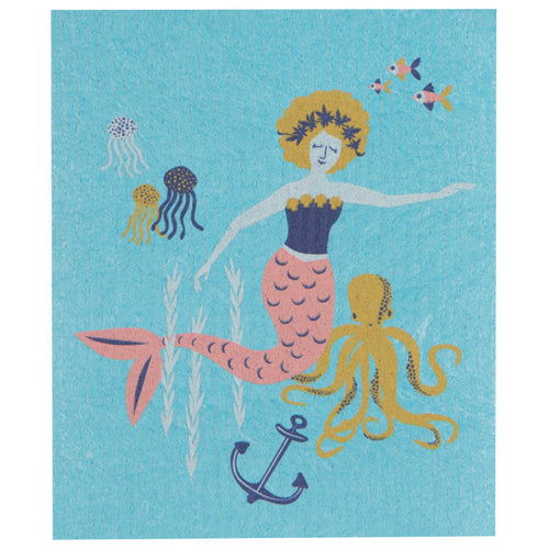 Mermaids Swedish Sponge Cloth