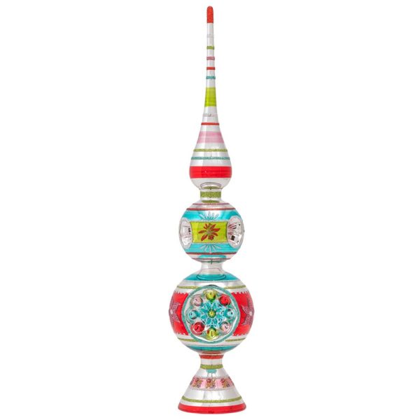 Festive Fete Finial Tree Topper & Stand with Reflectors 13