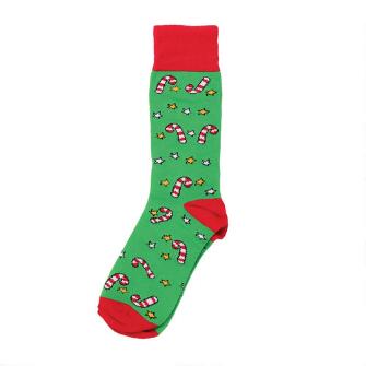 Christmas Candy Cane Socks Pair