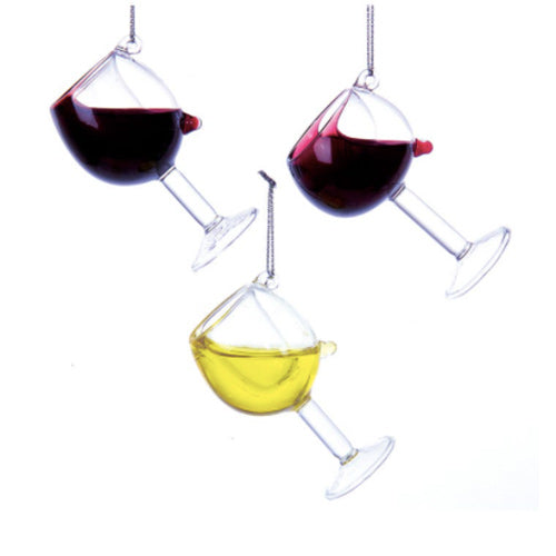 Wine Glass Ornament 2.5