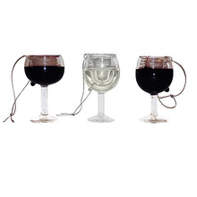 Load image into Gallery viewer, Wine Glass Ornament 2.5&quot; Set of 3
