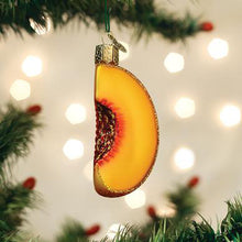 Load image into Gallery viewer, Peach Slice Ornament
