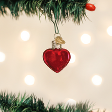 Load image into Gallery viewer, Small Red Heart Ornament
