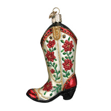 Load image into Gallery viewer, Christmas Cowgirl Boot Ornament
