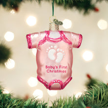 Load image into Gallery viewer, Pink Baby Onesee Ornament
