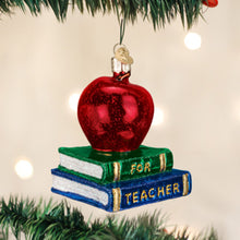 Load image into Gallery viewer, Teacher&#39;s Apple Ornament
