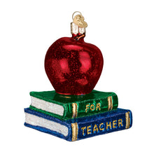 Load image into Gallery viewer, Teacher&#39;s Apple Ornament
