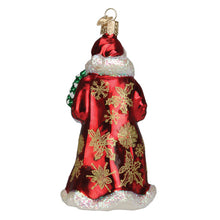 Load image into Gallery viewer, Glistening Golden Santa Ornament
