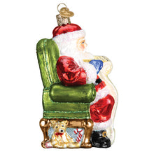 Load image into Gallery viewer, Santa Checking His List Ornament
