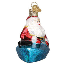 Load image into Gallery viewer, Santa In Kayak Ornament
