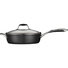 Load image into Gallery viewer, Ceramica 01 Deluxe Metallic Black Deep Skillet with Lid 11&quot; 4.5 Quart
