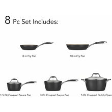 Load image into Gallery viewer, Ceramica 01 Deluxe Metallic Black Cookware Set of 8

