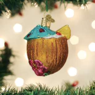 Tropical Coconut Drink Ornament