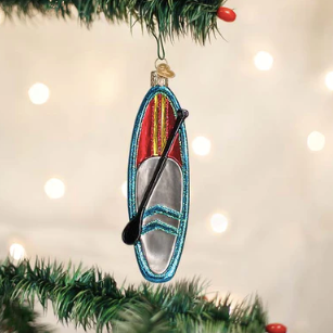 Blue Stand Up Paddle Board Ornament