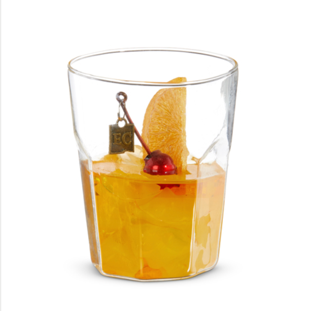 Old Fashioned Cocktail Ornament 3.5