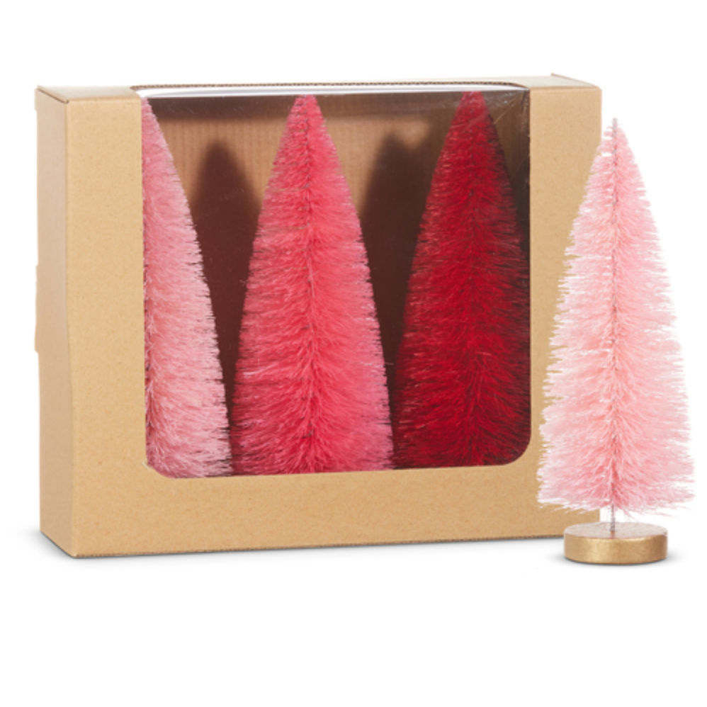 Box of Pink Bottle Brush Trees 8