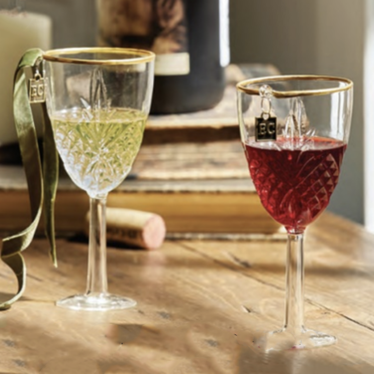 Elegant Wine Ornament 5.5