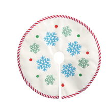 Load image into Gallery viewer, Mini Snowflake Tree Skirt Ornament For Mini Ornament Tree
