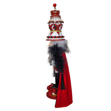 Load image into Gallery viewer, Hollywood King Of Hearts with Red and Black Cape Nutcracker 18.8&quot;
