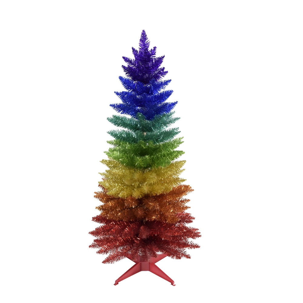 Foil Rainbow Tree 4'