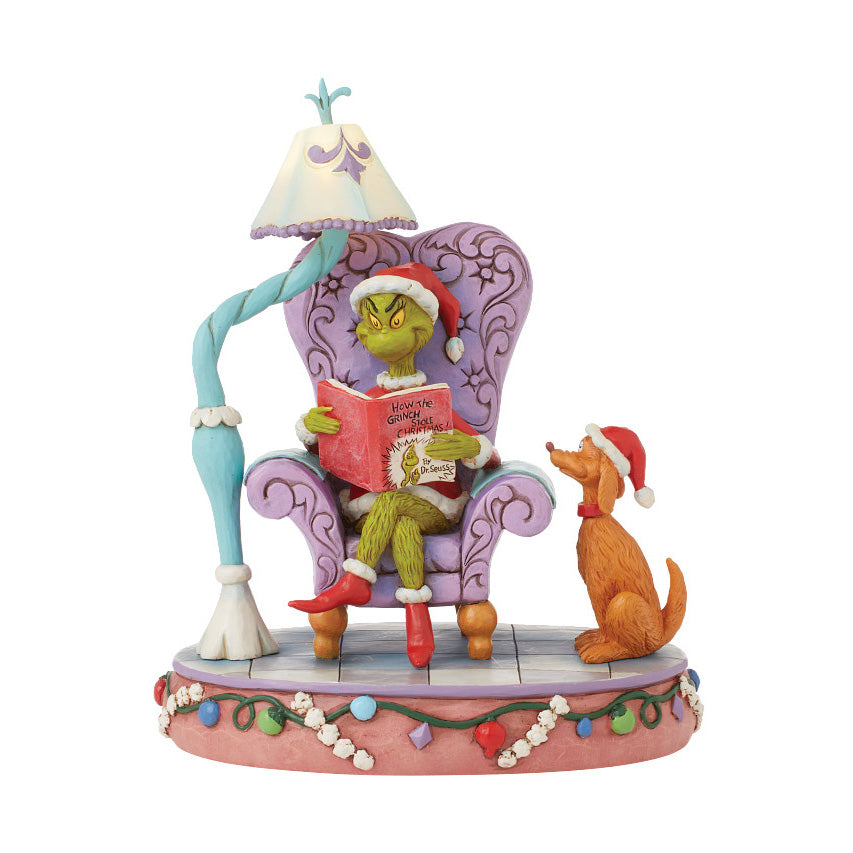 Grinch in Chair with Lamp - First Edition