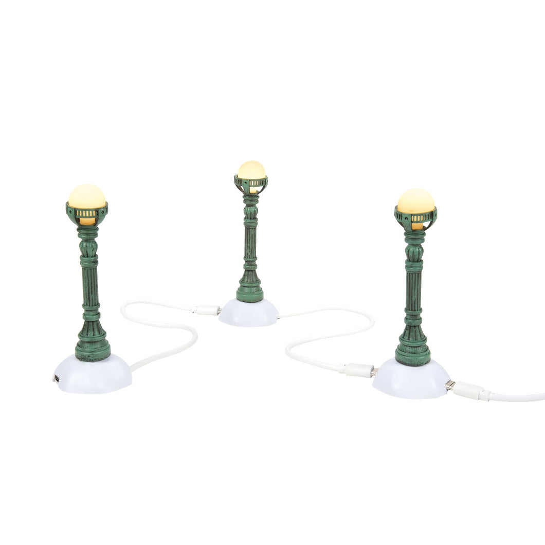 Copper Lamp Post Set of 3