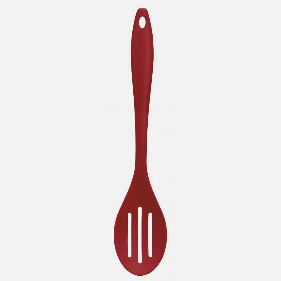 Nylon Slotted Spoon Red