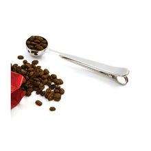 Load image into Gallery viewer, Stainless Steel Coffee Scoop with Bag Clip
