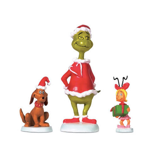 Grinch, Max & Cindy-Lou Who Set of 3