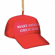 Load image into Gallery viewer, MAGA Make America Great Again Red Hat Ornament 3.625&quot;
