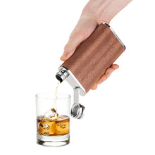 Load image into Gallery viewer, Wood Veneer and Stainless Steel Flask by Foster and Rye
