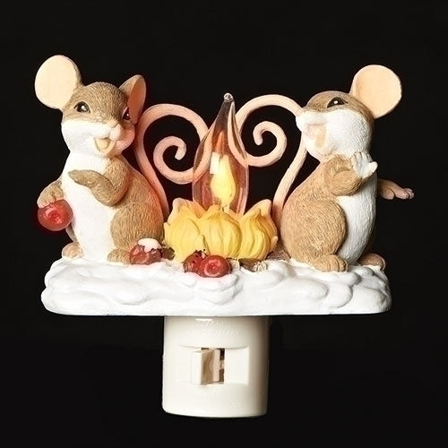Mice By Fire Flicker Night Light 5