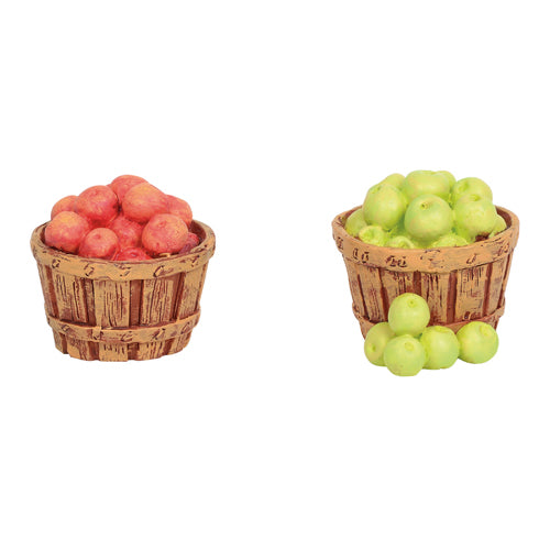 Village Baskets of Apples Set of 2