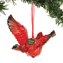Load image into Gallery viewer, Facets Acrylic Cardinal Ornament
