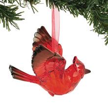 Load image into Gallery viewer, Facets Acrylic Cardinal Ornament
