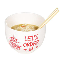 Load image into Gallery viewer, Let&#39;s Order In Ramen Bowl Set
