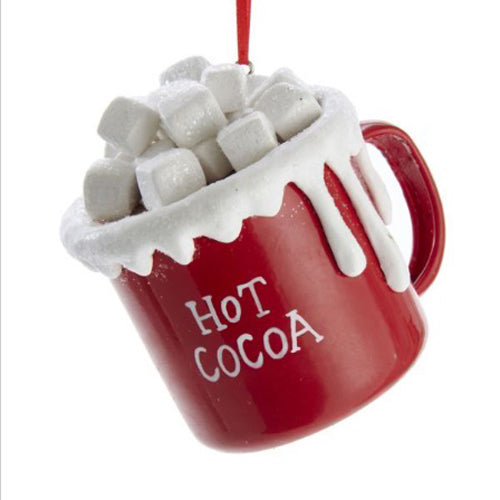 Hot Cocoa Cup with Marshmallows Ornament 3