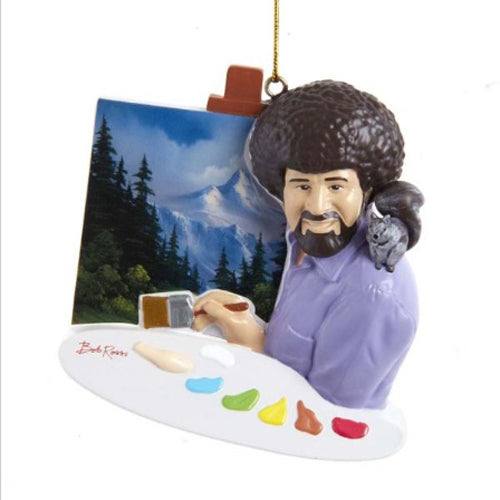 Bob Ross Painting Personlzable Ornament 3.5