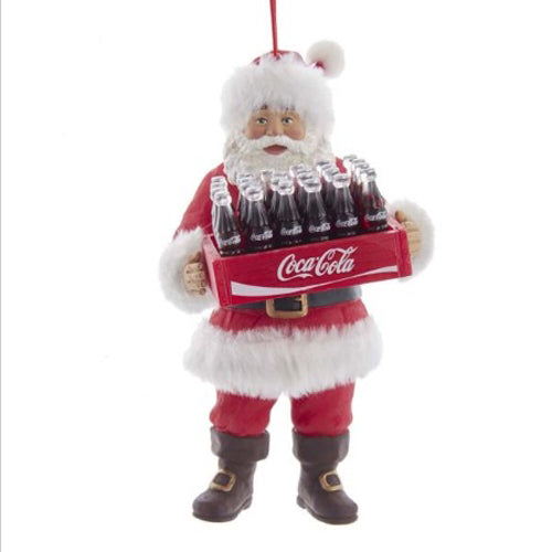 Santa Holding Case of Coke 5.75