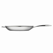 Load image into Gallery viewer, Tri-Ply 18/10 Stainless Steel Fry Pan 12&quot; with Helper Handle
