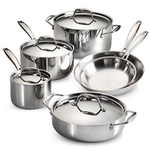 Load image into Gallery viewer, Tri-Ply 18/10 Stainless Steel Cookware Set of 10
