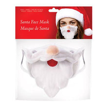 Load image into Gallery viewer, Santa Face Face Mask
