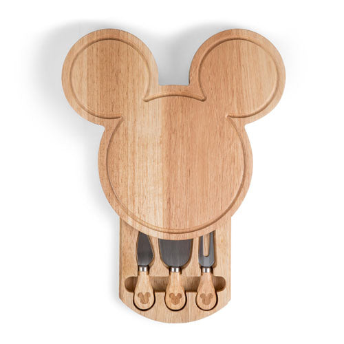 Mickey Mouse Head Shaped Cheese Board with Tools