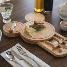 Load image into Gallery viewer, Mickey Mouse Head Shaped Cheese Board with Tools
