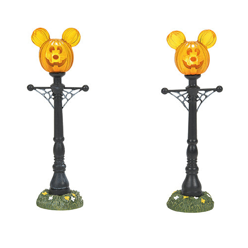 Mickey's Pumpkintown Street Lights Set of 2